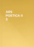 ARS POETICA II 3