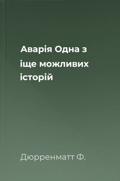 Аварія Одна з іще можливих історій