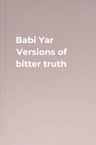 Babi Yar Versions of bitter truth