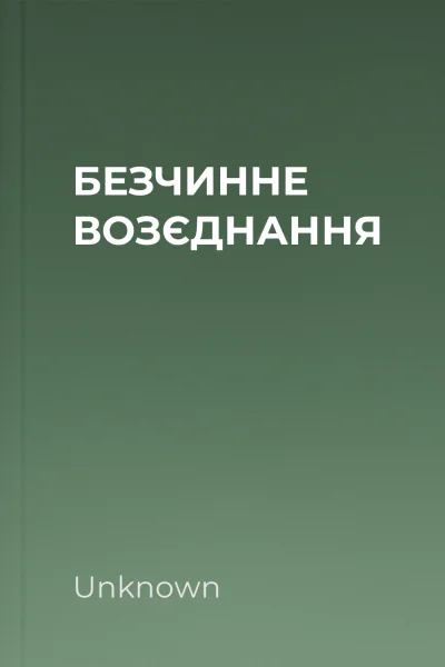 БЕЗЧИННЕ ВОЗЄДНАННЯ