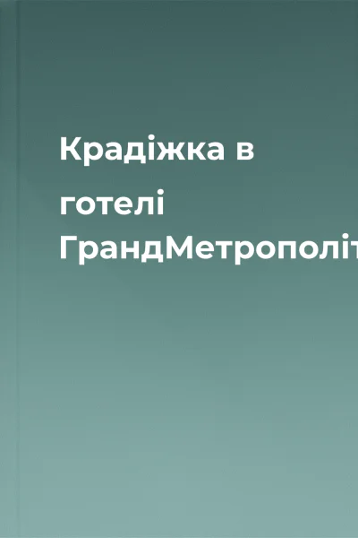 Крадіжка в готелі ГрандМетрополітен