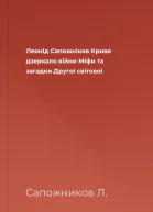 Леонід Сапожніков Криве дзеркало війни Міфи та загадки Другої світової