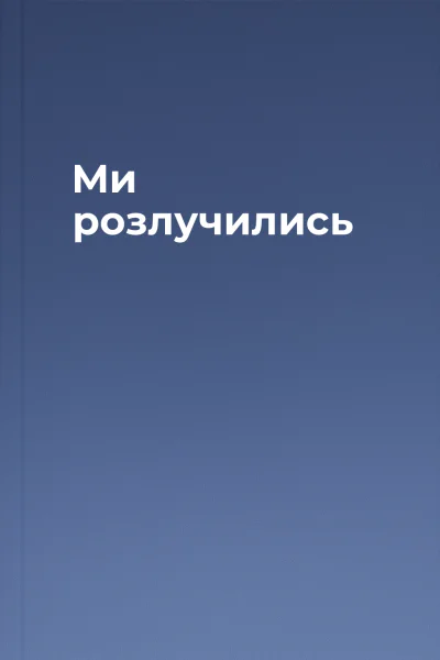 Ми розлучились