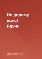 Не додому вночі йдучи 