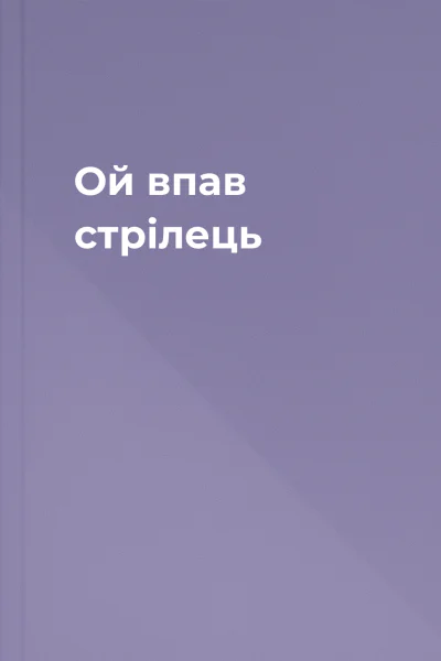Ой впав стрілець