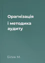 Орагнізація і методика аудиту