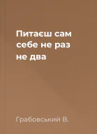 Питаєш сам себе не раз не два