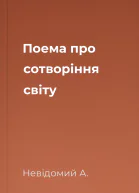 Поема про сотворіння світу