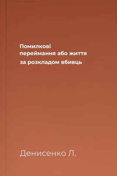 Помилкові переймання або життя за розкладом вбивць