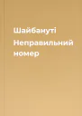 Шайбануті Неправильний номер
