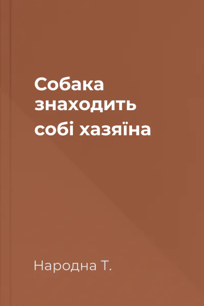 Собака знаходить собі хазяїна