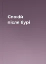 Спокій після бурі