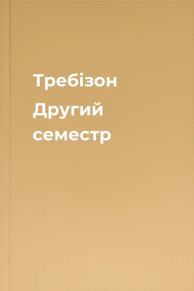 Требізон Другий семестр