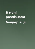 В мені розпізнали бандерівця