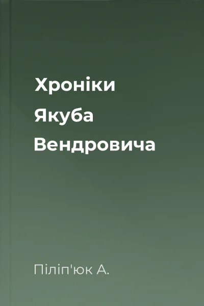 Хроніки Якуба Вендровича Хроніки Якуба Вендровича