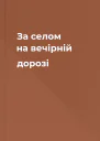 За селом на вечірній дорозі